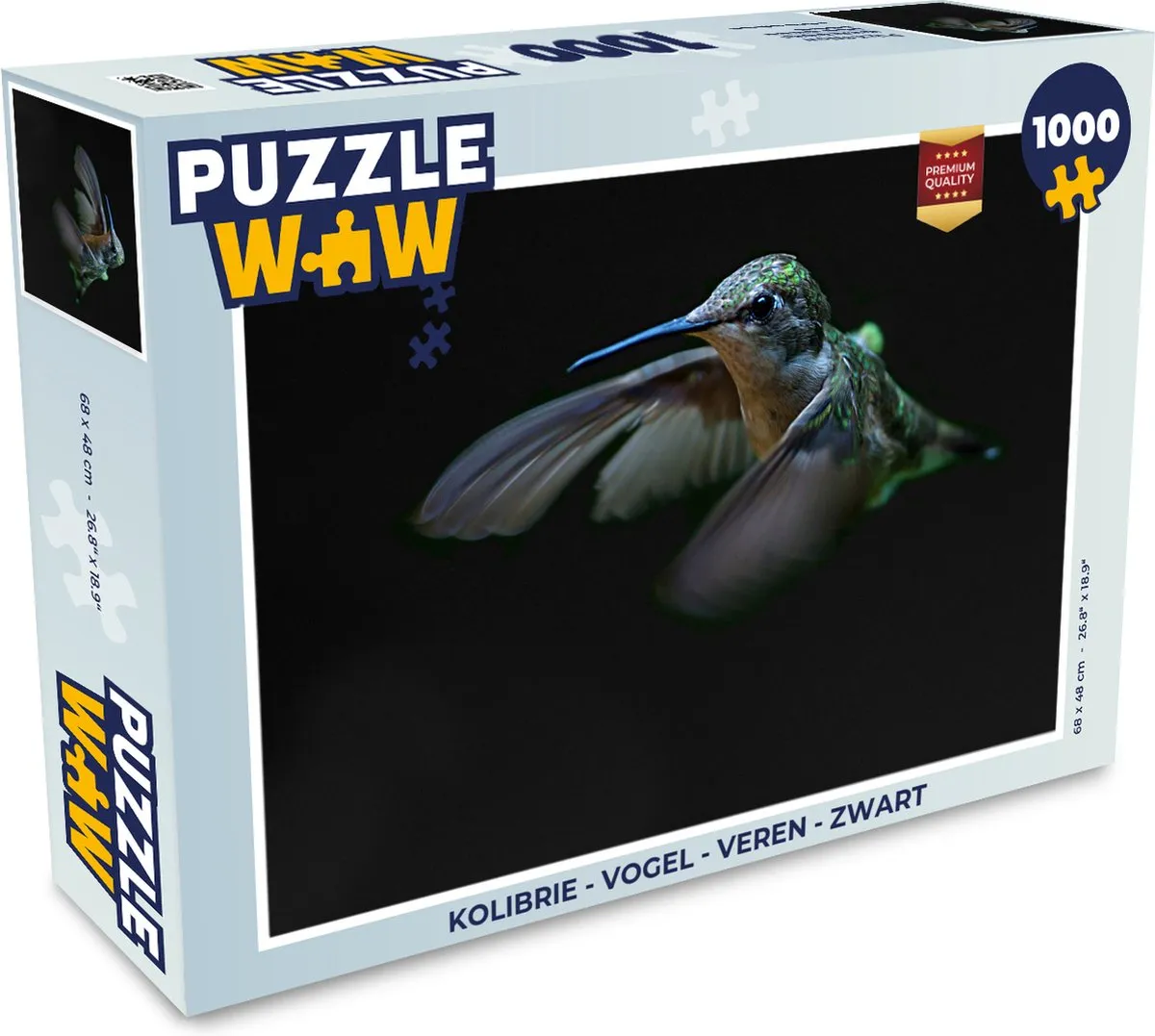 PuzzleWow Kolibrie Legpuzzel 1000 Stuks