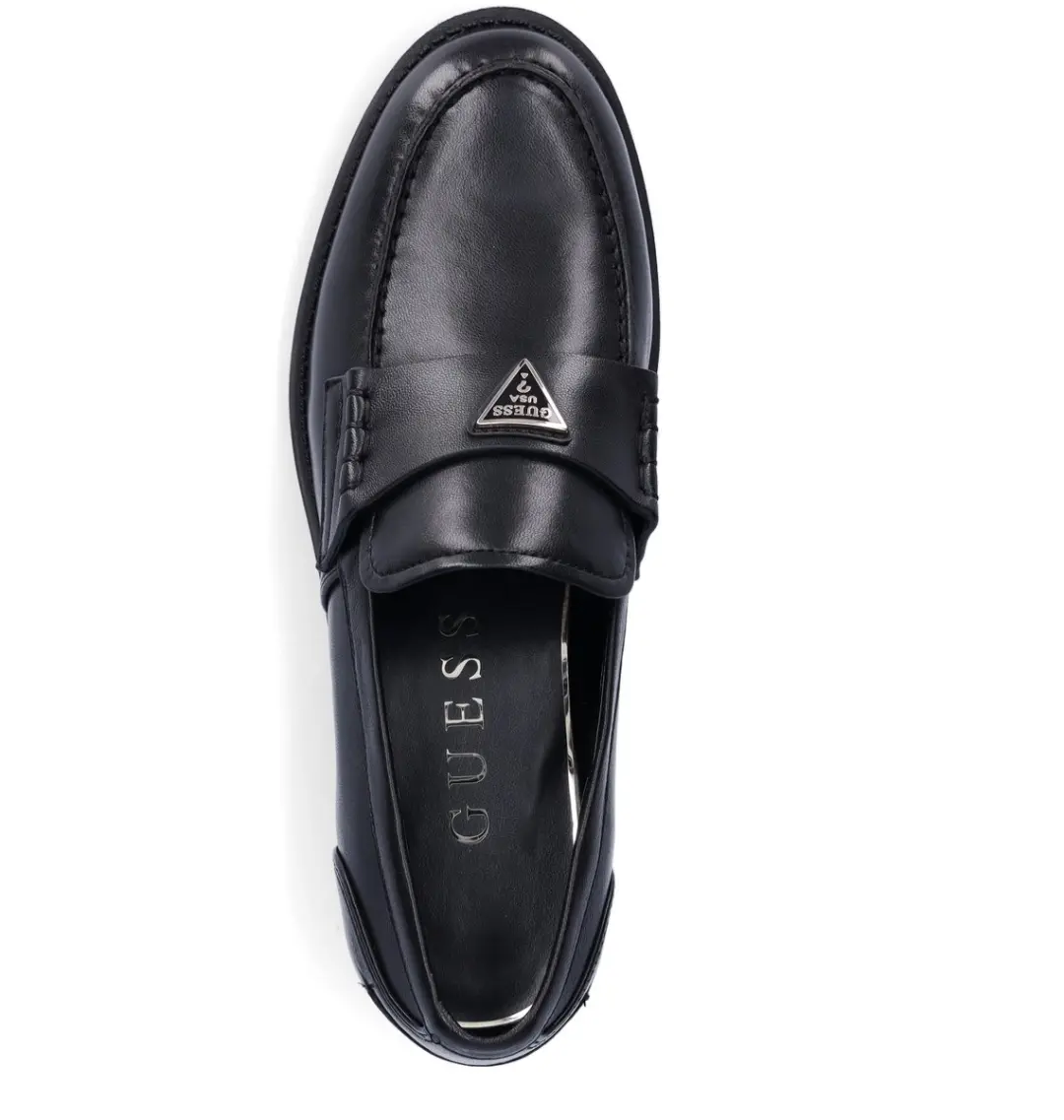 Guess Leren Mocassins Beliso - Zwart 37