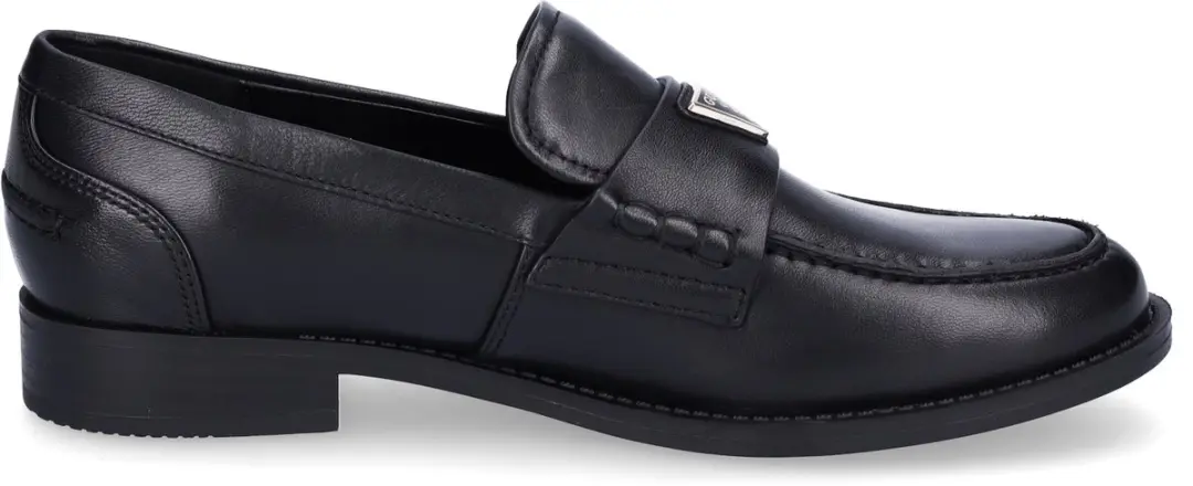 Guess Leren Mocassins Beliso - Zwart 37