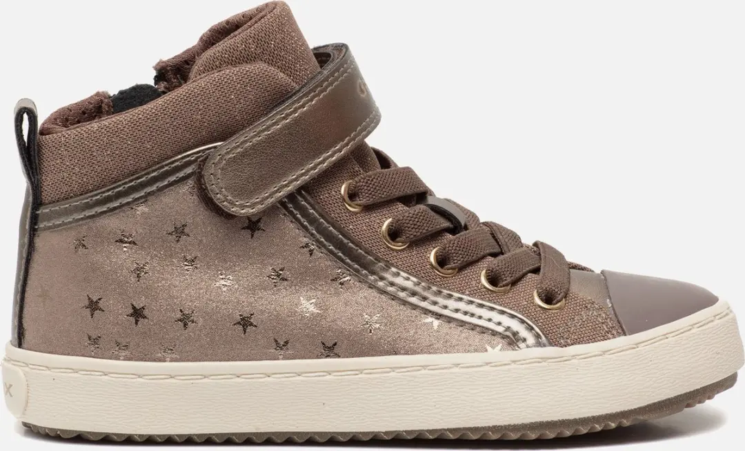 Geox J kalispera sneakers grijs Imitatieleer