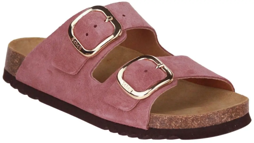 Scholl Noelle Sandalen Slides - Rood Suede 38