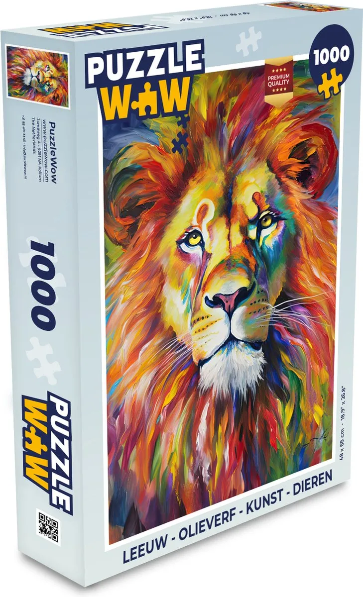 PuzzleWow Leeuw Puzzel 1000 Stuks