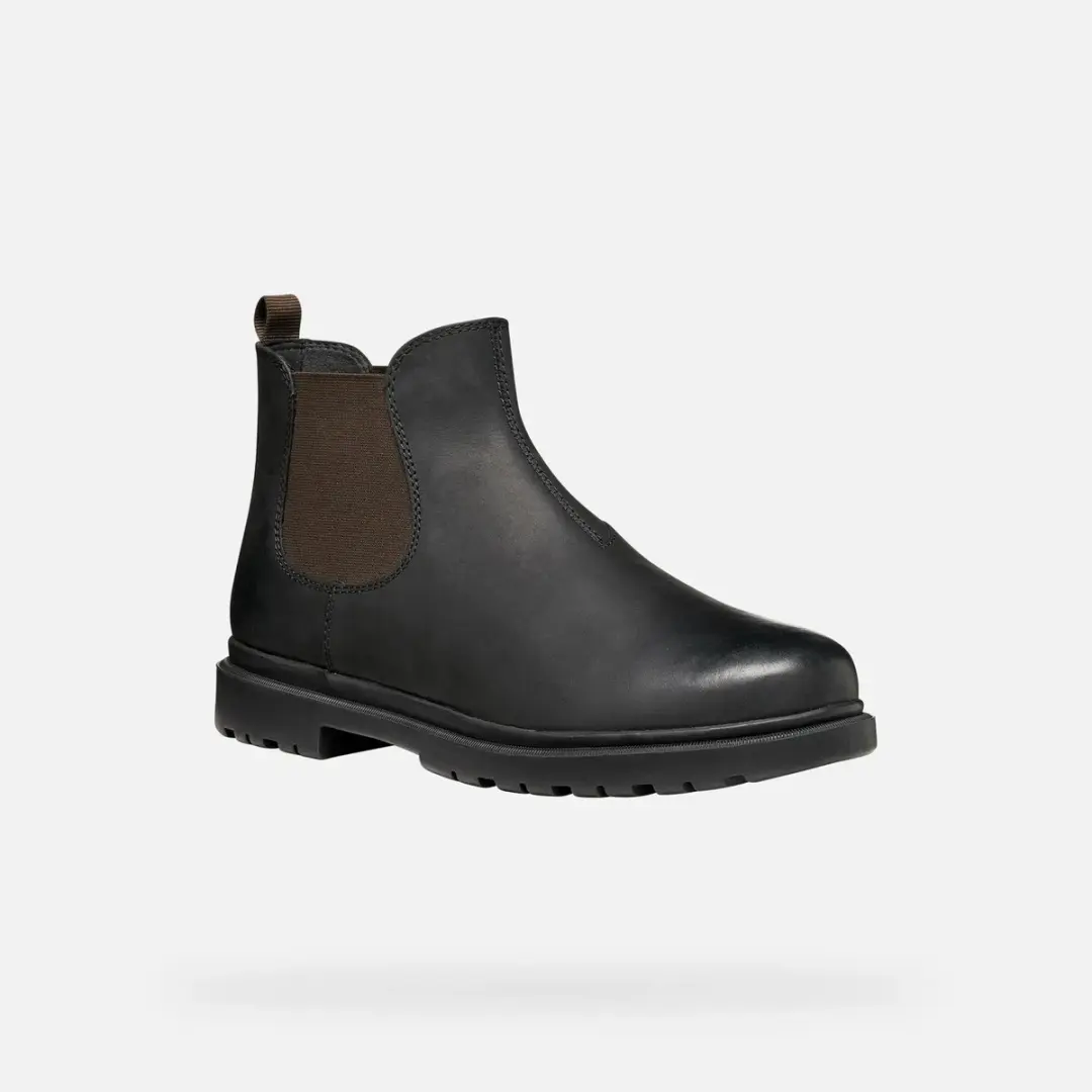 GEOX Andalo A Laarzen - 42 - Black/Chocolate