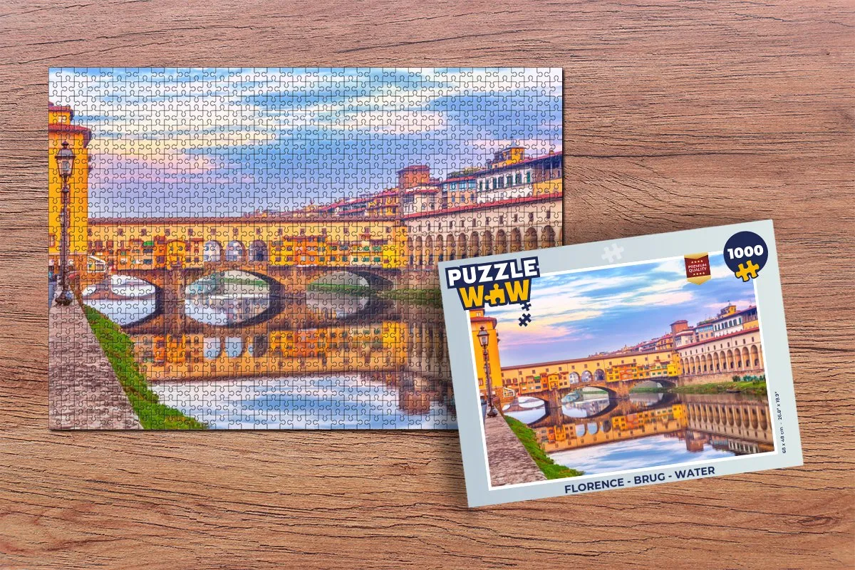 PuzzleWow Florence Legpuzzel 1000 Stuks - Multicolor