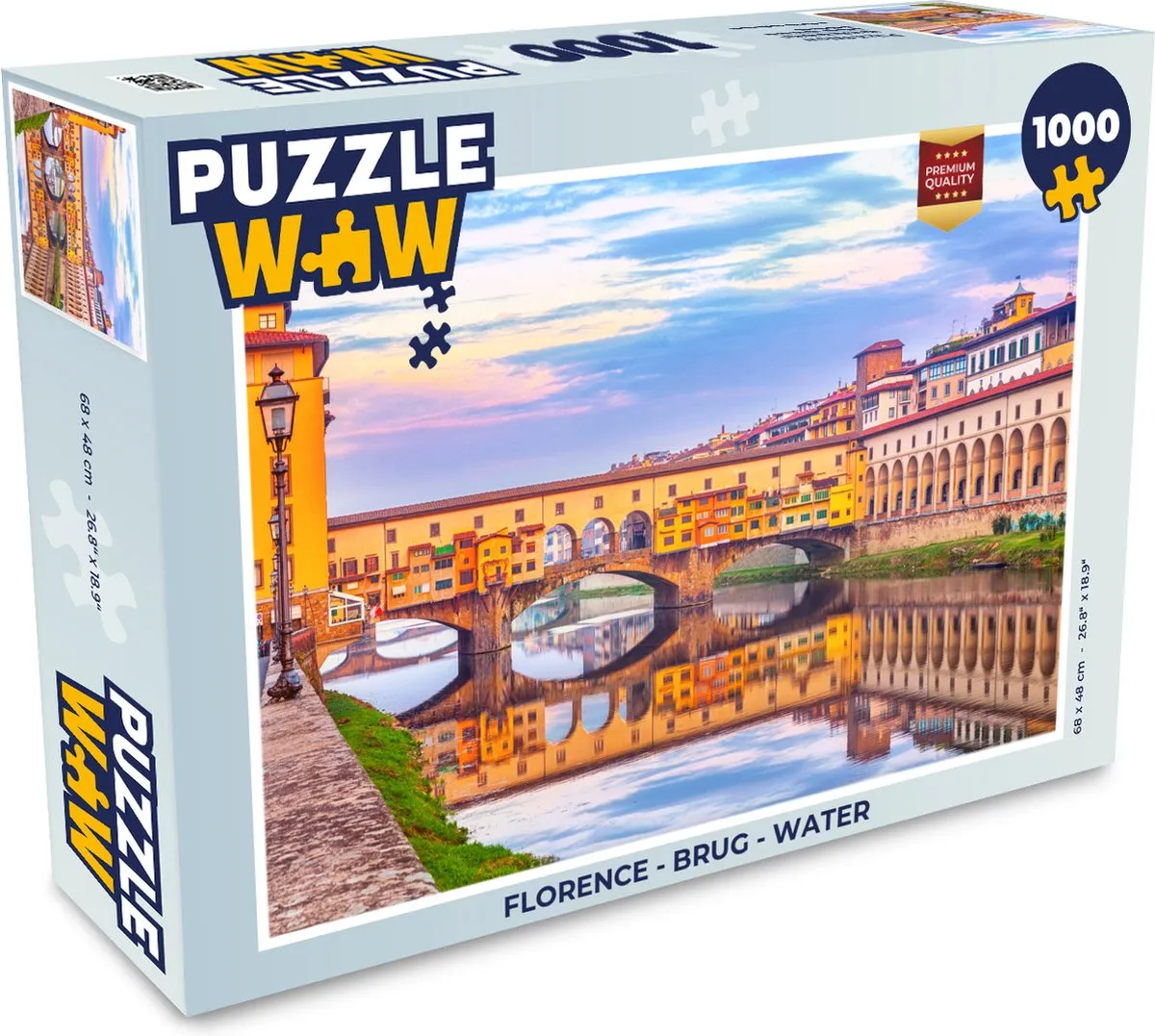 PuzzleWow Florence Legpuzzel 1000 Stuks - Multicolor