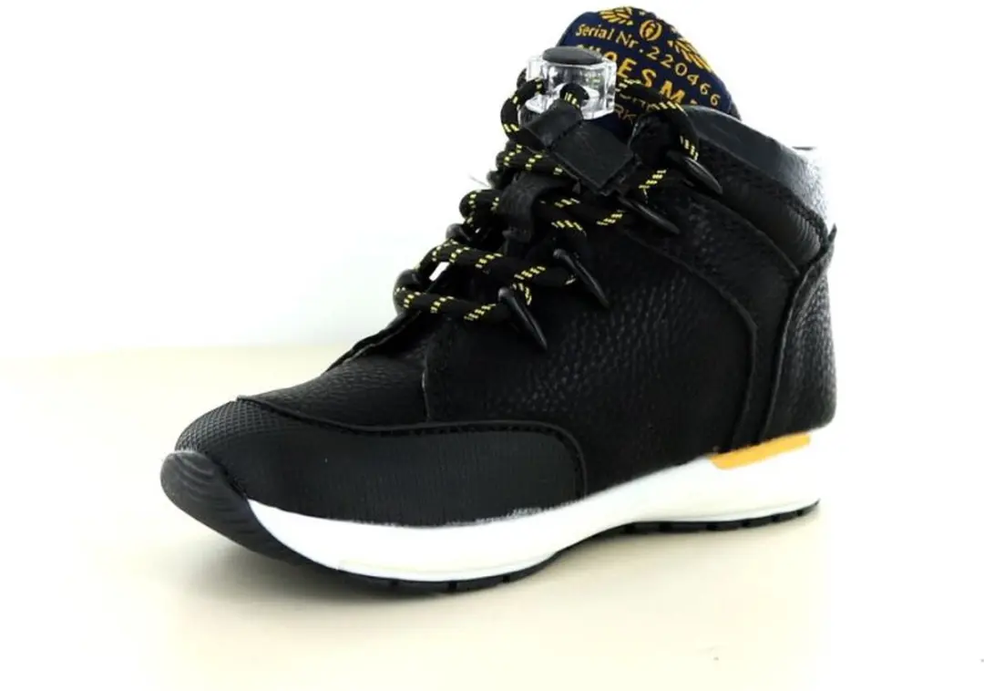 Shoesme RF23W005-D Zwart Leer Sneaker - Maat 23 - afbeelding 3 van 4