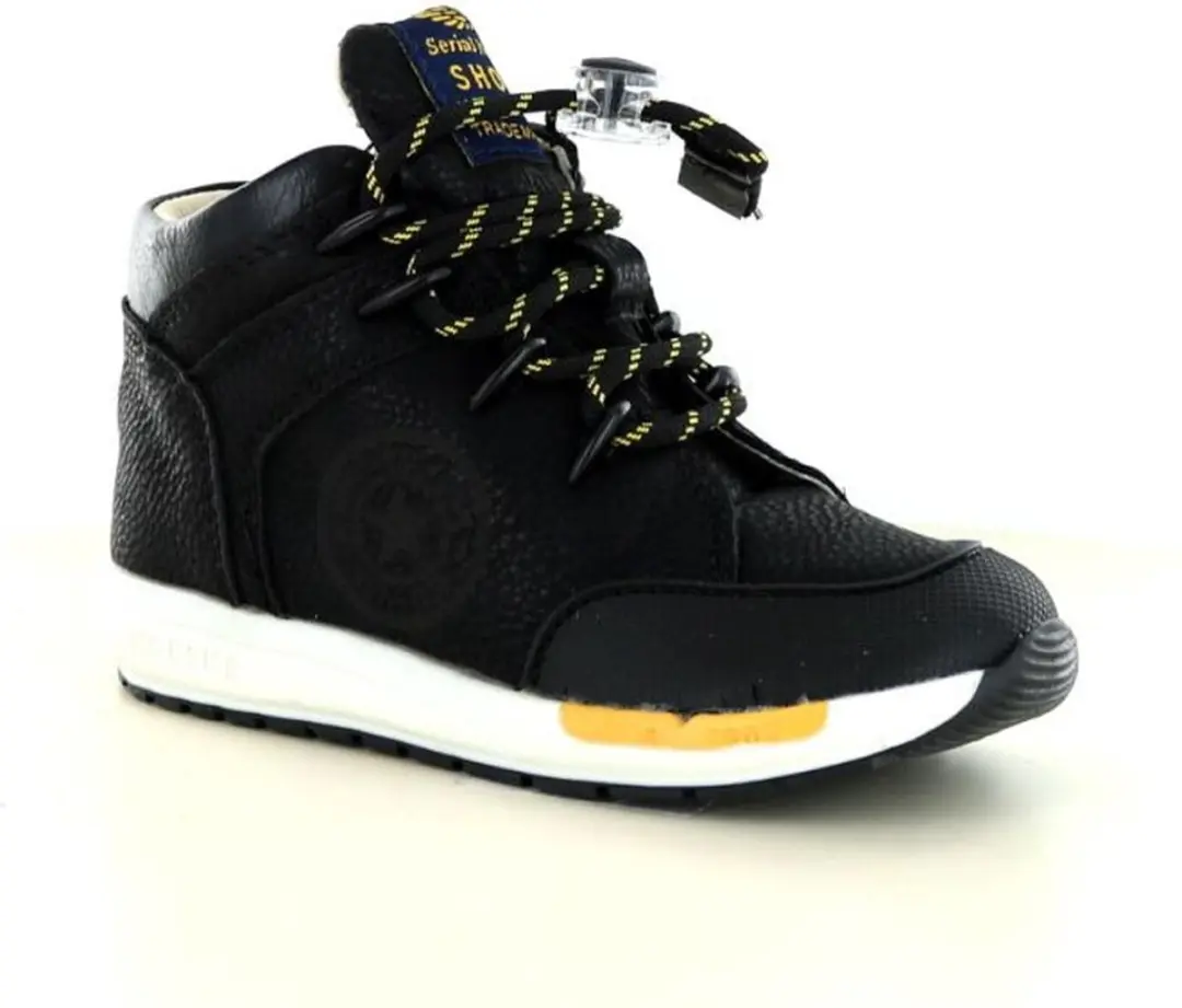 Shoesme RF23W005-D Zwart Leer Sneaker - Maat 23 - afbeelding 2 van 4