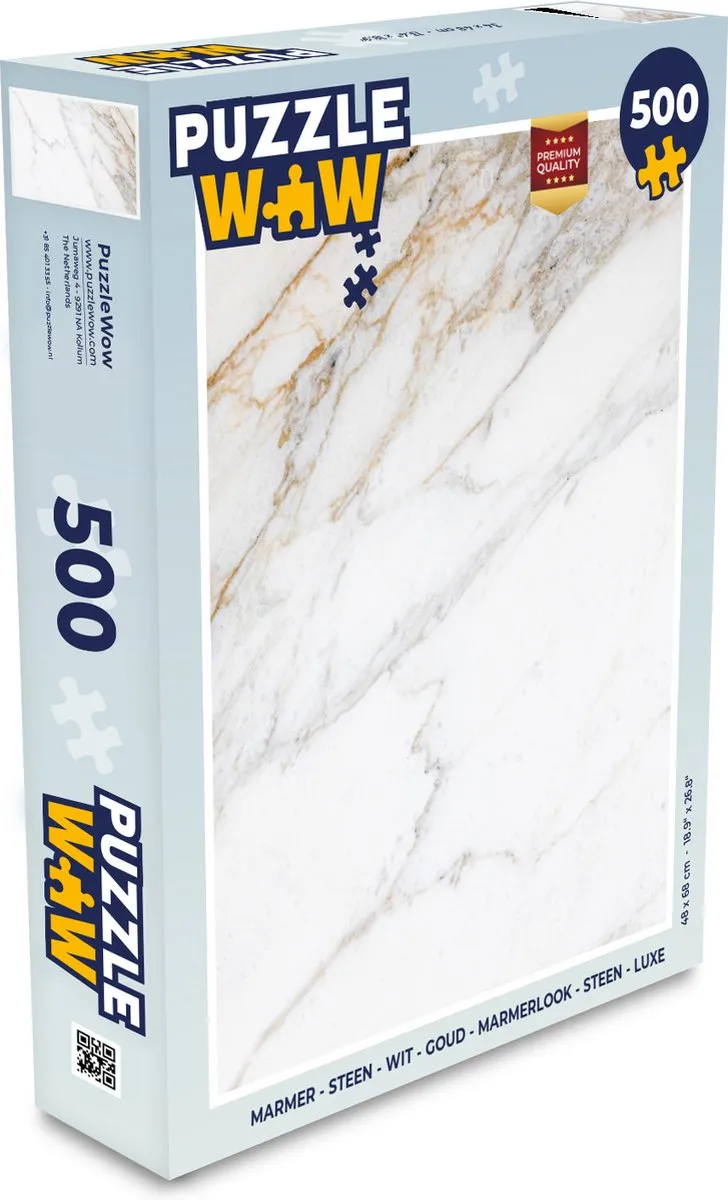 PuzzleWow Marmerlook Legpuzzel 500 Stuks - MPN 7450154903611