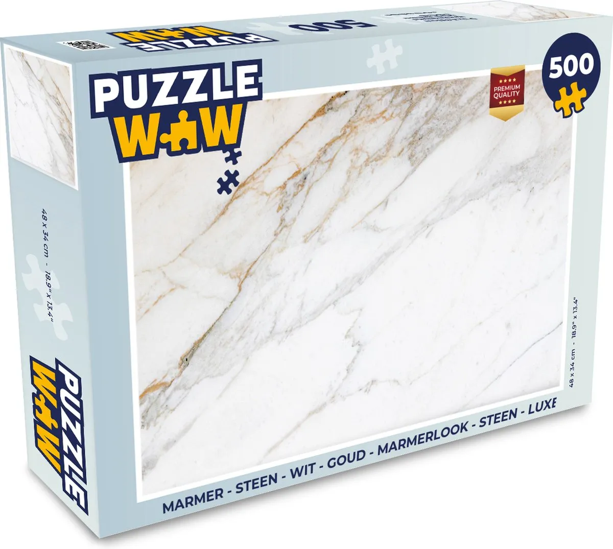 PuzzleWow Marmerlook Legpuzzel 500 Stuks - MPN 7450154903611