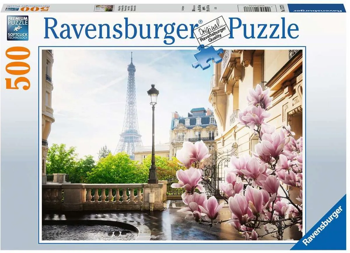 Ravensburger Lente in Parijs Legpuzzel 500 Stuks