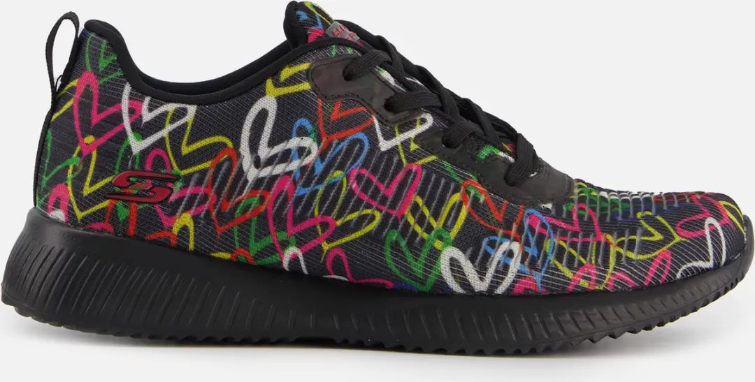 Skechers Skechers Bobs Sport Squad Sneakers zwart Textiel
