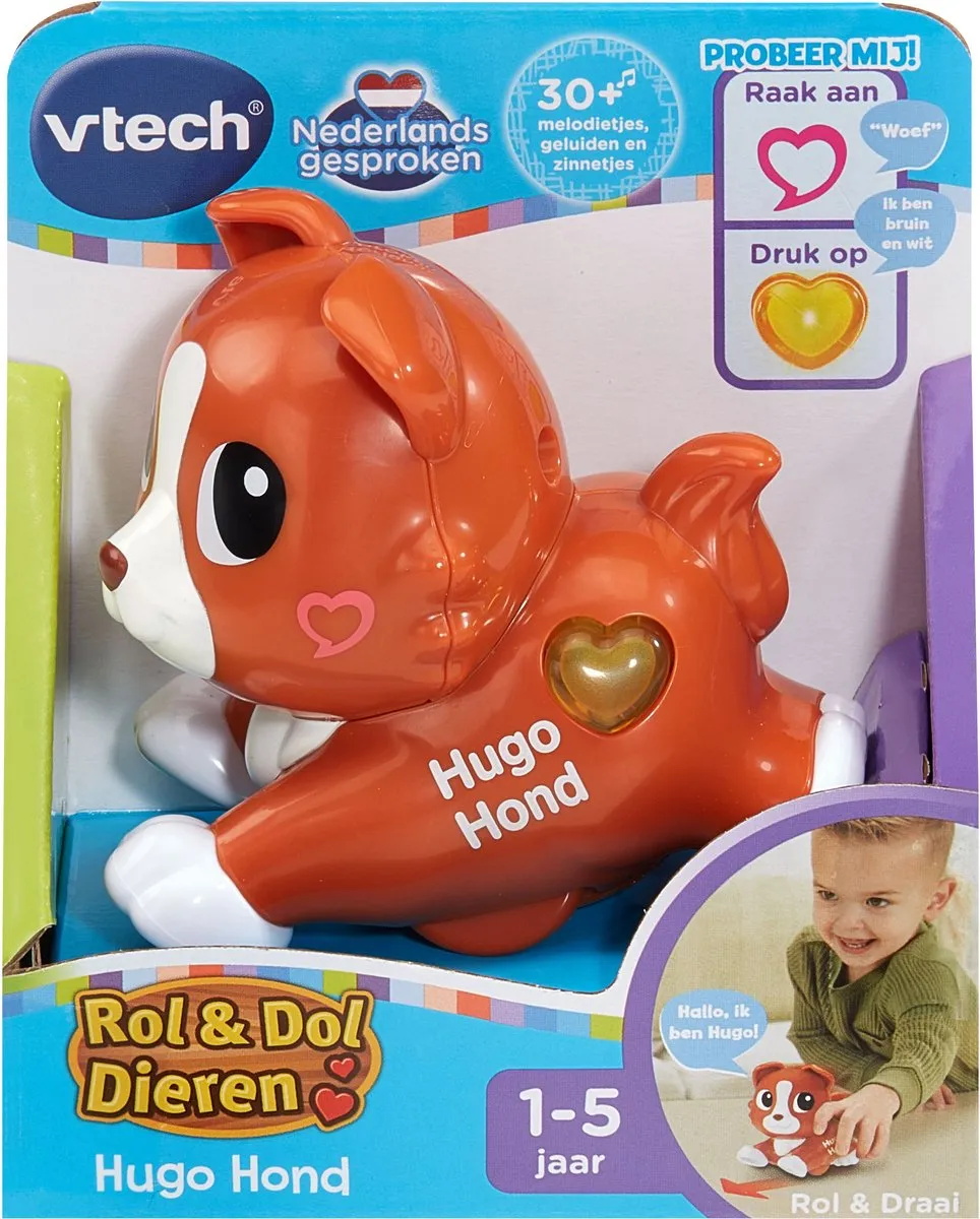 VTech Hugo Hond Rol & Dol Dieren - Multicolor