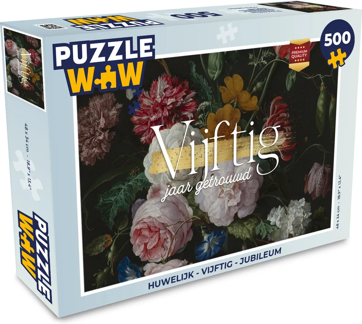 PuzzleWow 50 Jaar Getrouwd Legpuzzel 500 Stuks
