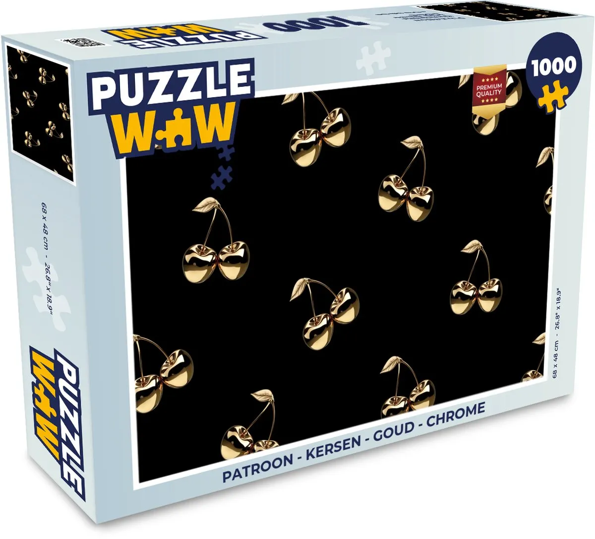 PuzzleWow Legpuzzel Kersen Goud 1000 Stuks