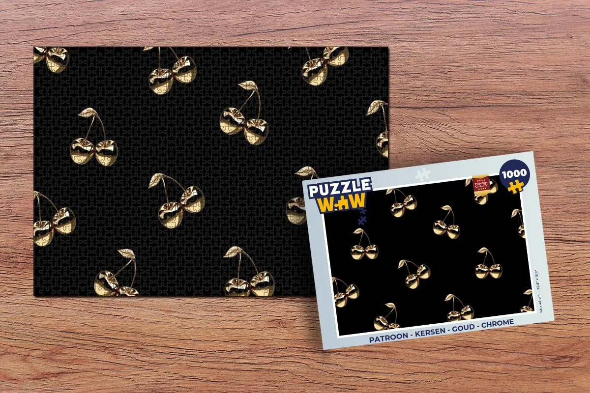 PuzzleWow Legpuzzel Kersen Goud 1000 Stuks