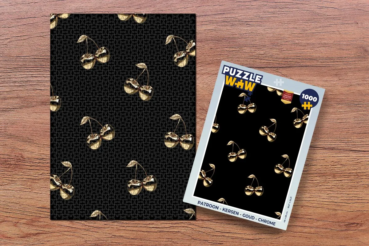 PuzzleWow Legpuzzel Kersen Goud 1000 Stuks