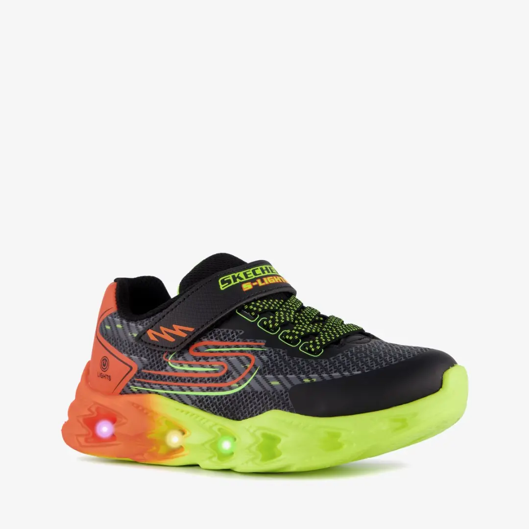 Skechers S-Lights Vortex 2.0 � Quantroid jongens sneakers zwart