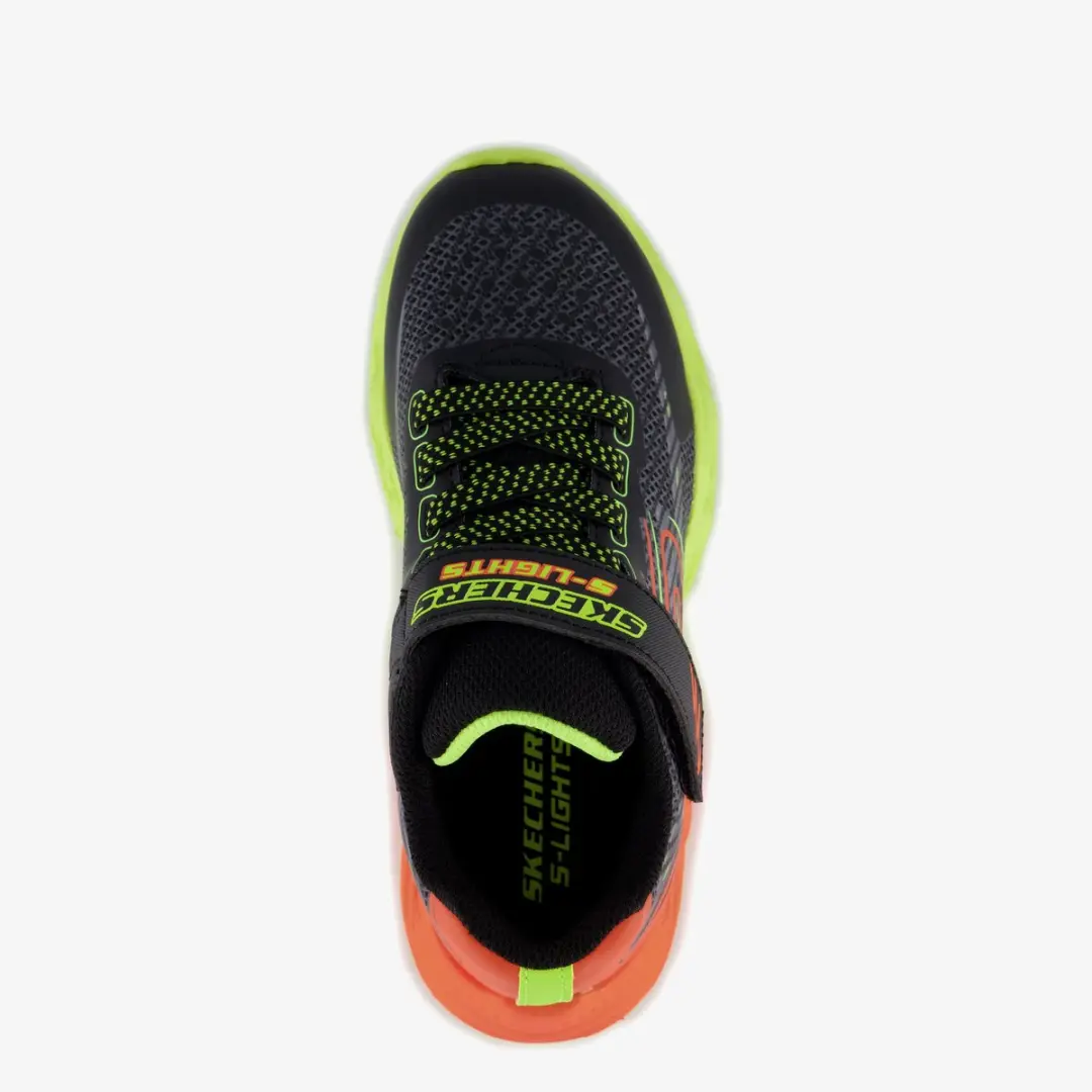 Skechers S-Lights Vortex 2.0 Jongens Sneakers - Zwart - afbeelding 4 van 6