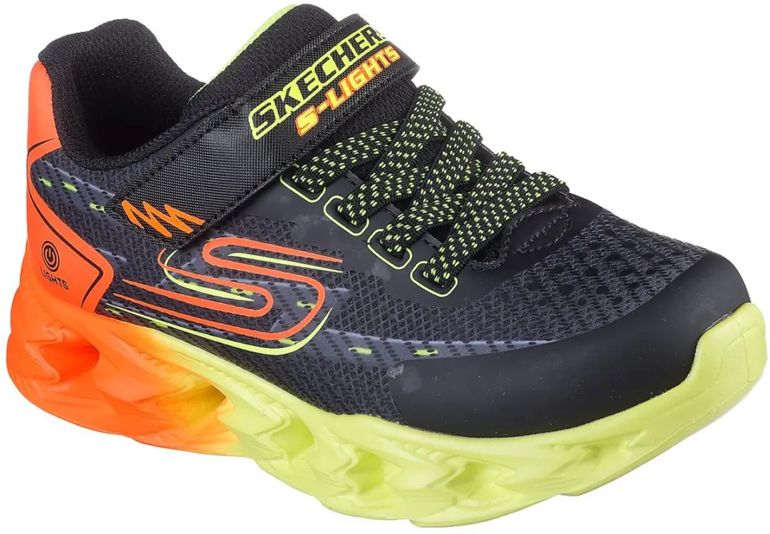 Skechers S-Lights Vortex 2.0 Jongens Sneakers - Zwart - afbeelding 3 van 6