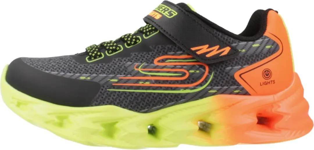 Skechers S-Lights Vortex 2.0 Jongens Sneakers - Zwart - afbeelding 2 van 6
