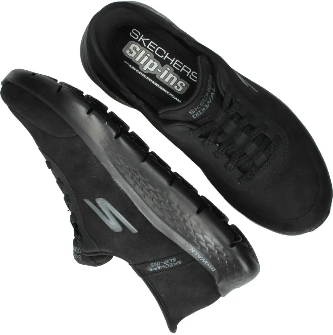 Skechers Go Walk Flex 328223 Heren Instappers - Zwart - afbeelding 6 van 6