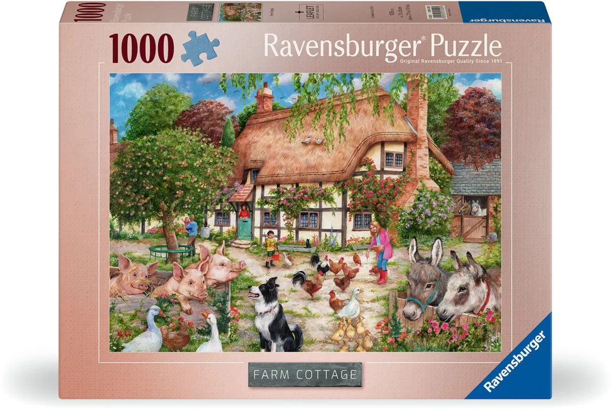 Ravensburger Farm Cottage Legpuzzel 1000 Stuks - Meerkleurig