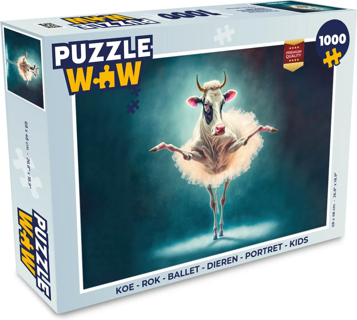PuzzleWow Rok Ballet Dieren Portret Legpuzzel 1000 Stuks