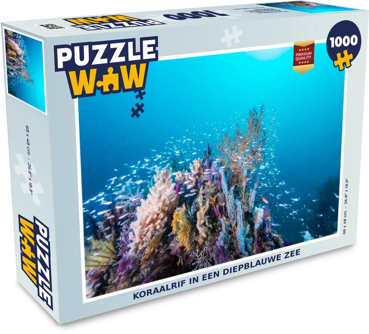 PuzzleWow Legpuzzel Koraalrif 1000 Stuks - Multicolor