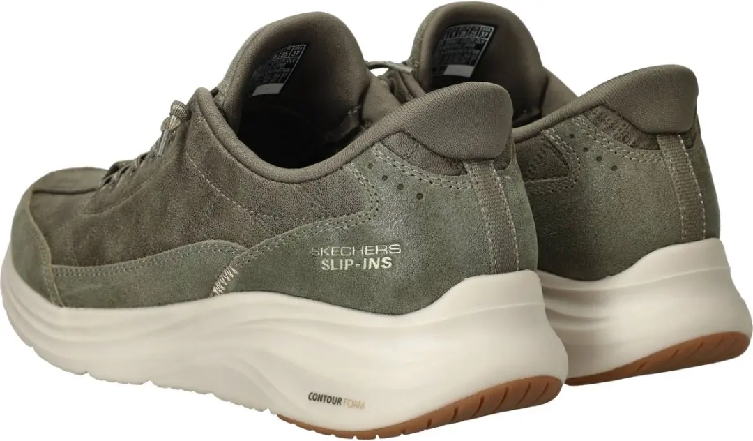 Skechers CONTOUR FOAM-Naturel EASE Dames Instappers 41 - Naturel/Olive - afbeelding 6 van 6