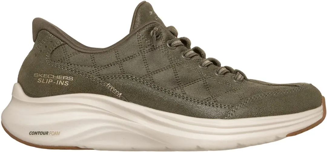 Skechers CONTOUR FOAM-Naturel EASE Dames Instappers 41 - Naturel/Olive - afbeelding 2 van 6