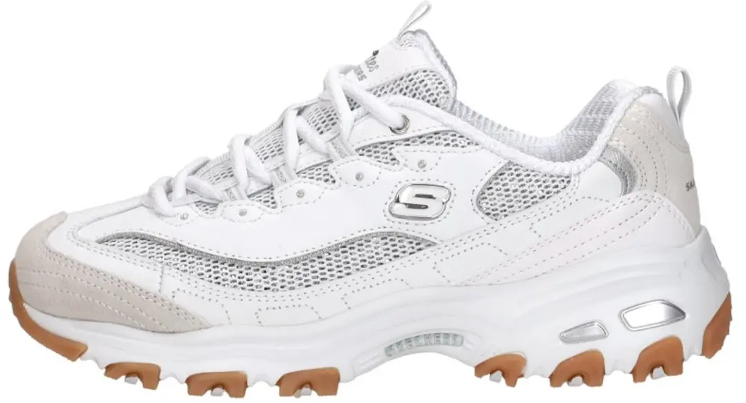 Skechers D'Lites Stellar Shimmer Sneakers - Wit - afbeelding 2 van 6