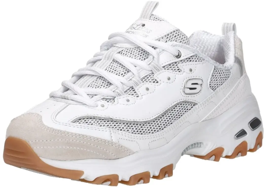 Skechers D'Lites Stellar Shimmer Sneakers - Wit - afbeelding 4 van 6