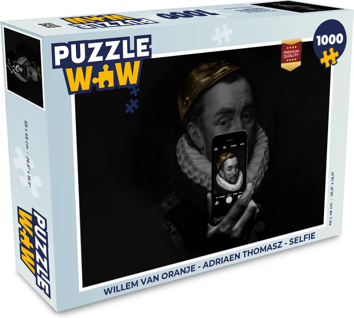 PuzzleWow Willem van Oranje Legpuzzel 1000 Stuks - Multicolor