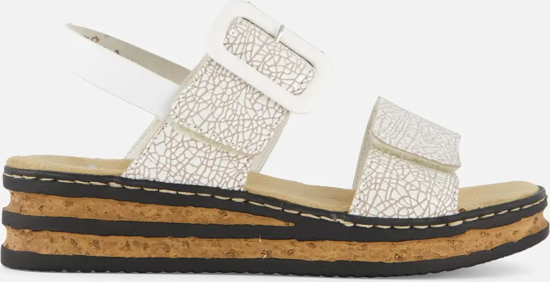 Rieker E1/2 Sandalen wit Synthetisch