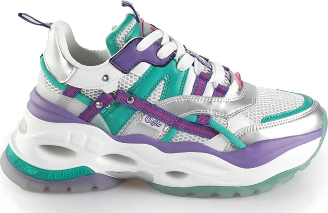 Buffalo Triplet Hollow Sneakers Laag - zilver - Maat 39 - afbeelding 3 van 6
