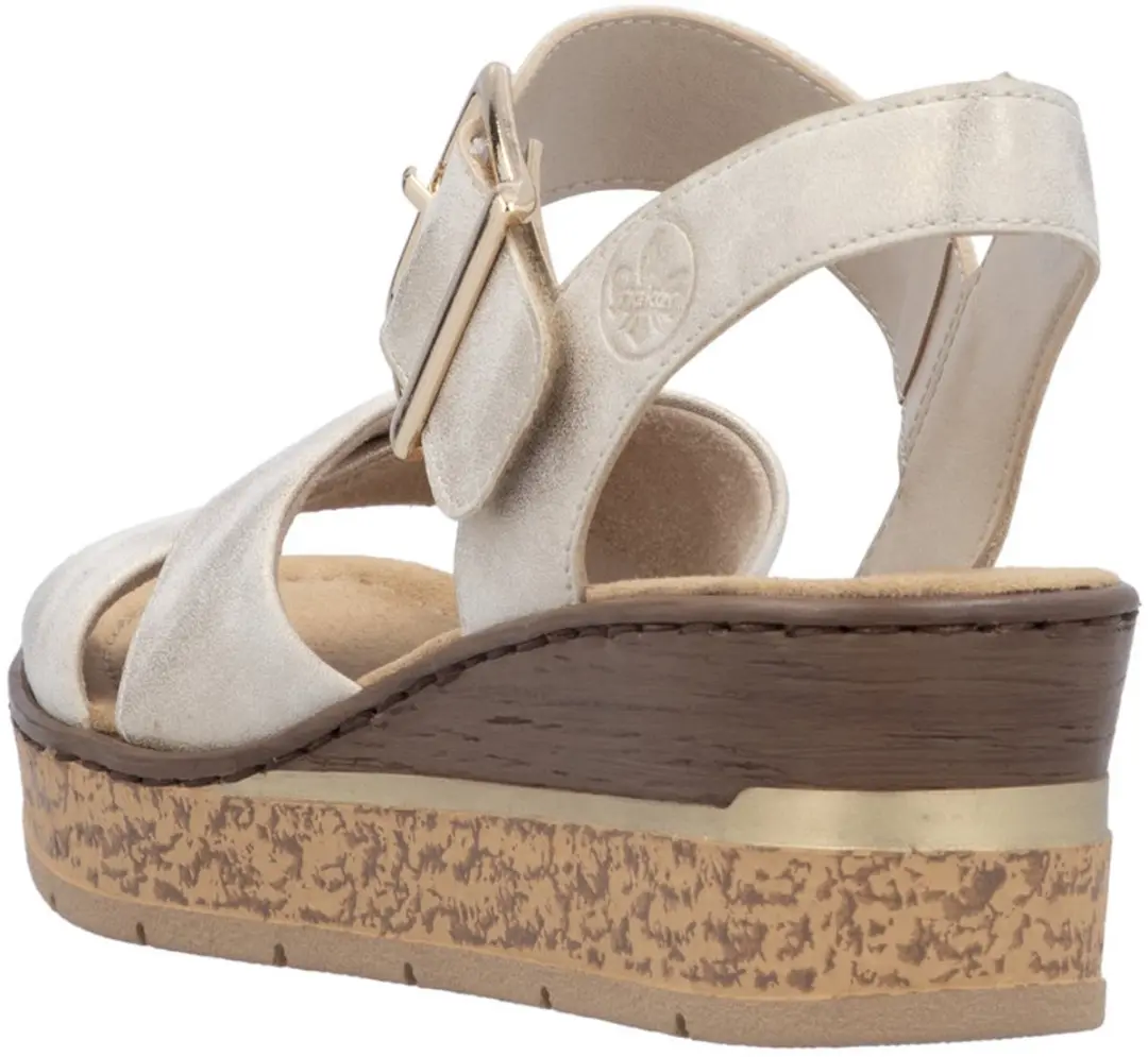 Rieker Sandalen beige Textiel - Maat 39 - afbeelding 4 van 6