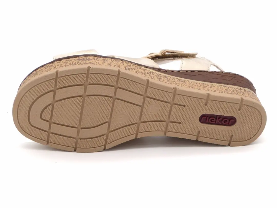 Rieker Sandalen beige Textiel - Maat 39 - afbeelding 3 van 6