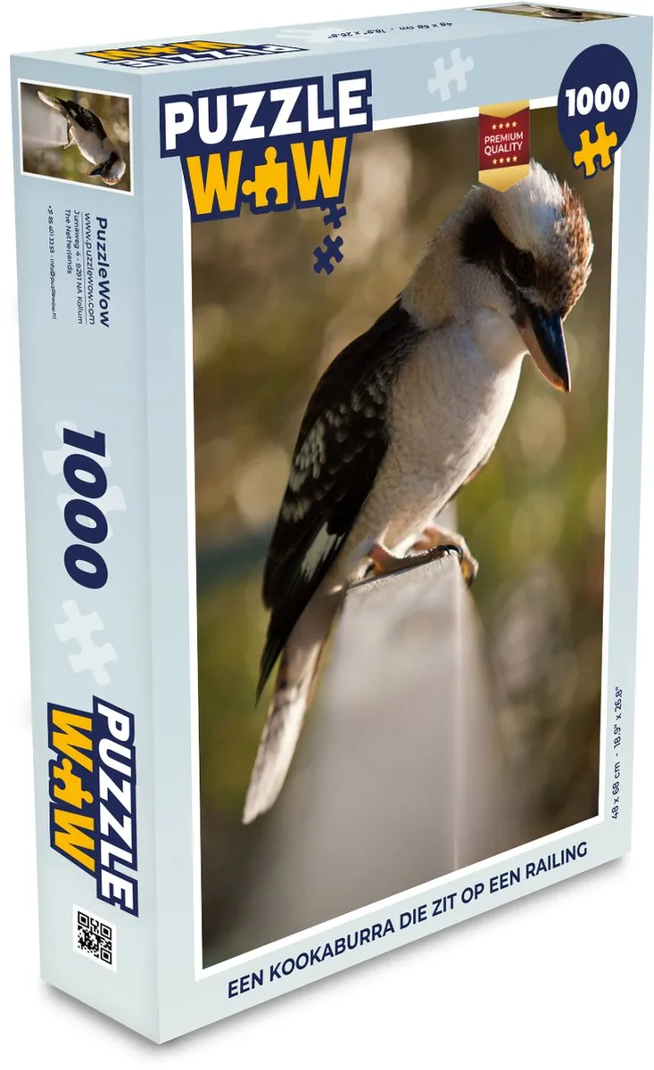 PuzzleWow Legpuzzel Kookaburra 1000 Stuks