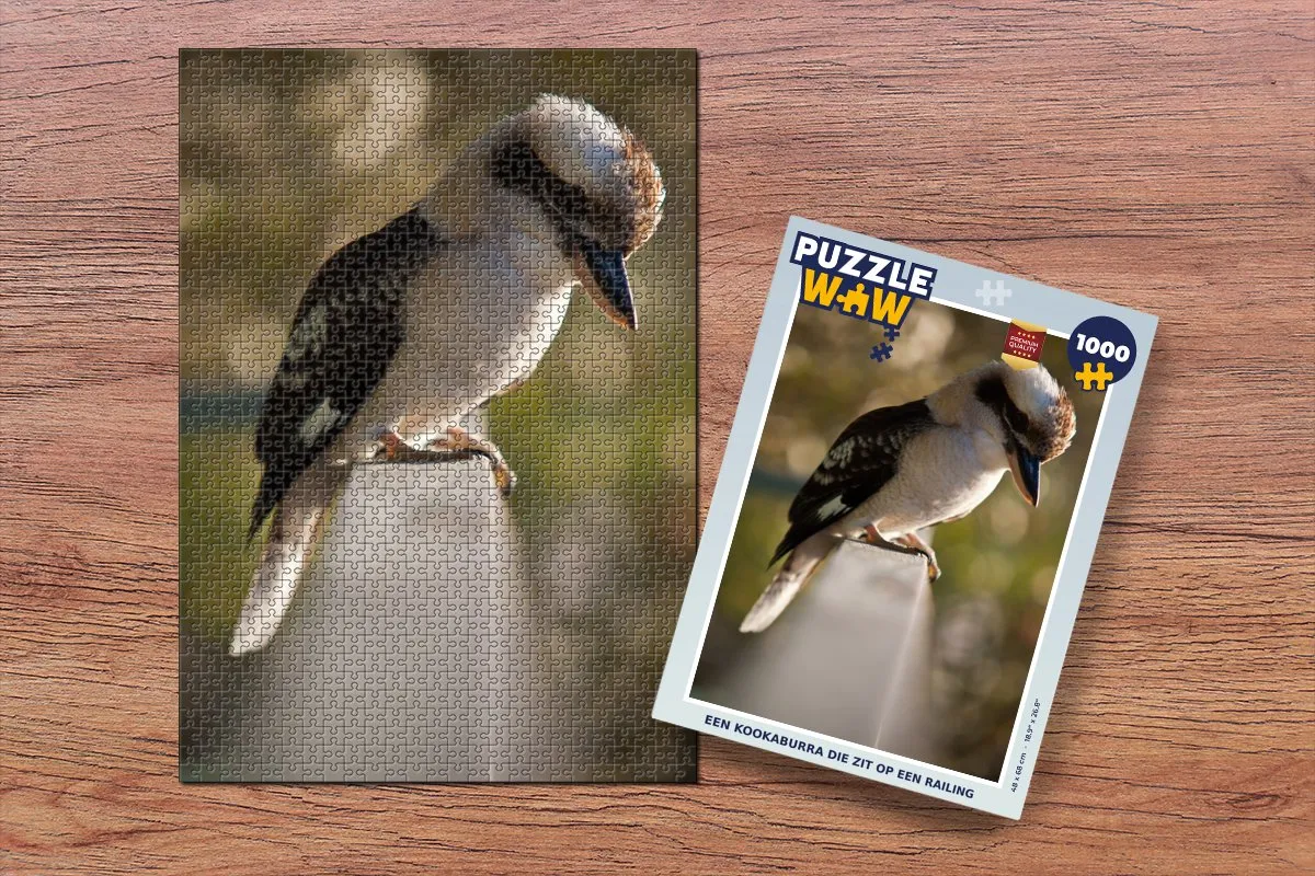 PuzzleWow Legpuzzel Kookaburra 1000 Stuks - Multicolor