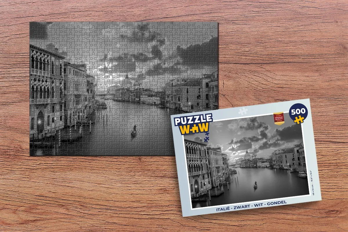PuzzleWow Italië Legpuzzel 500 Stuks - Multicolor