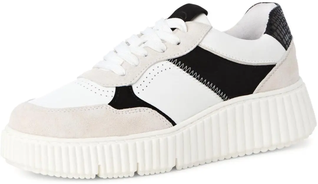 Tamaris Sneaker 1-23771-42 4A0 Dames Lage Damesschoenen M2377142 Ivory Comb