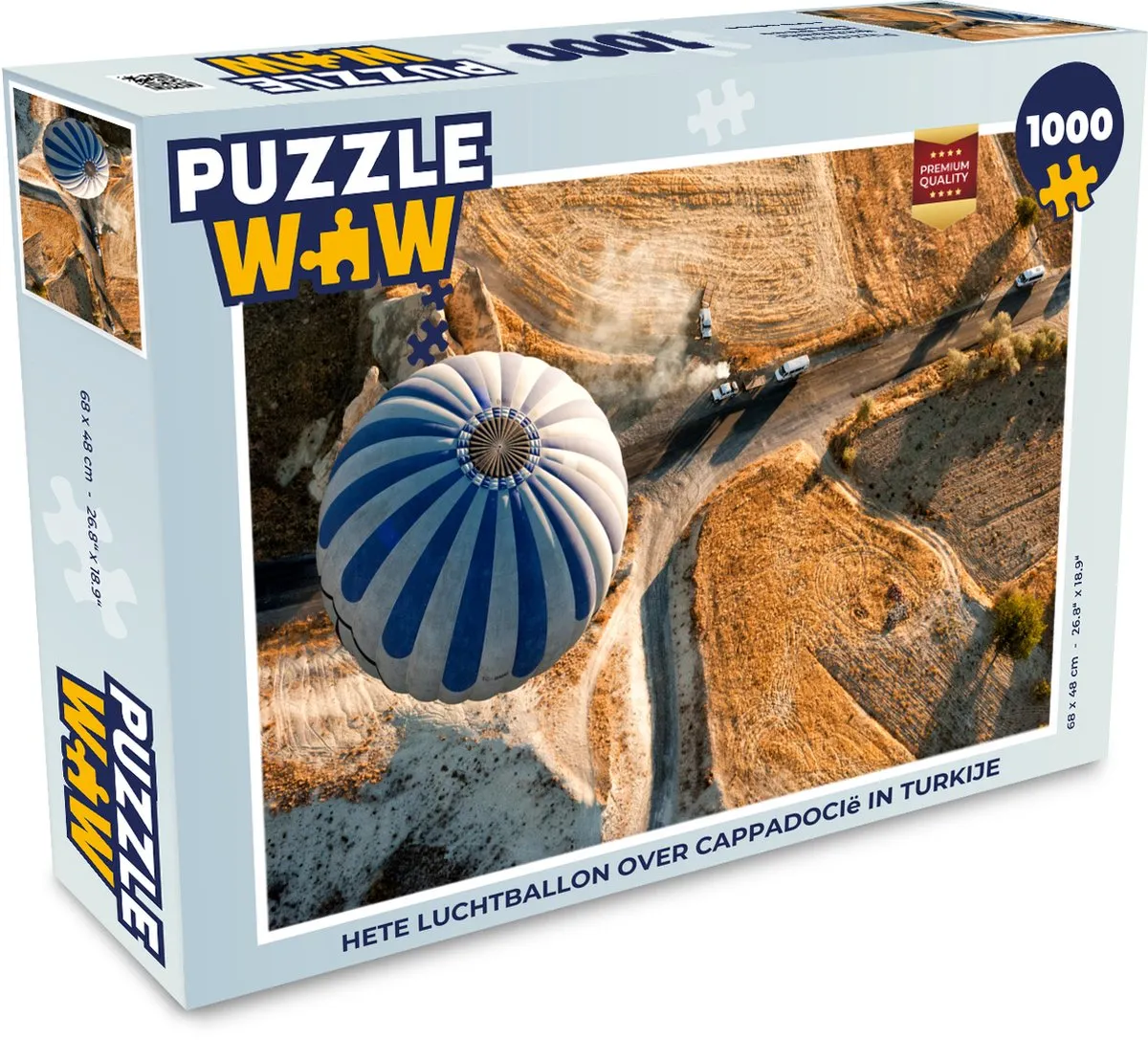 PuzzleWow Cappadocië Legpuzzel 1000 Stuks - Multicolor