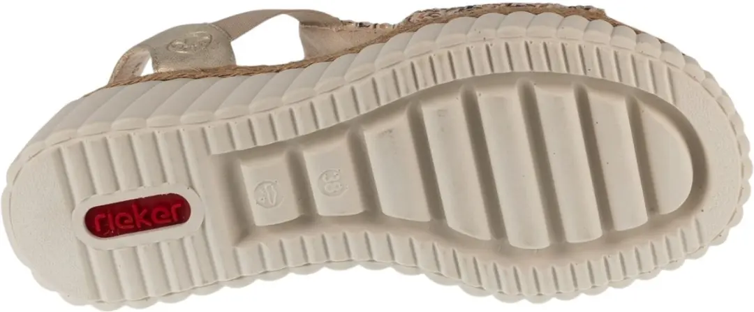 Rieker Sandals 69172-60 Vrouwen Sandalen Beige 38 - afbeelding 4 van 5