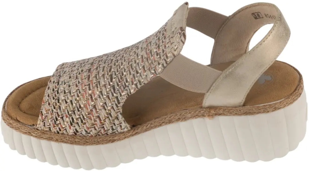 Rieker Sandals 69172-60 Vrouwen Sandalen Beige 38 - afbeelding 2 van 5