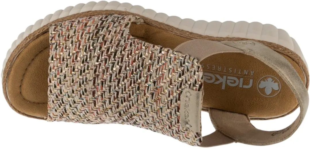 Rieker Sandals 69172-60 Vrouwen Sandalen Beige 38 - afbeelding 3 van 5