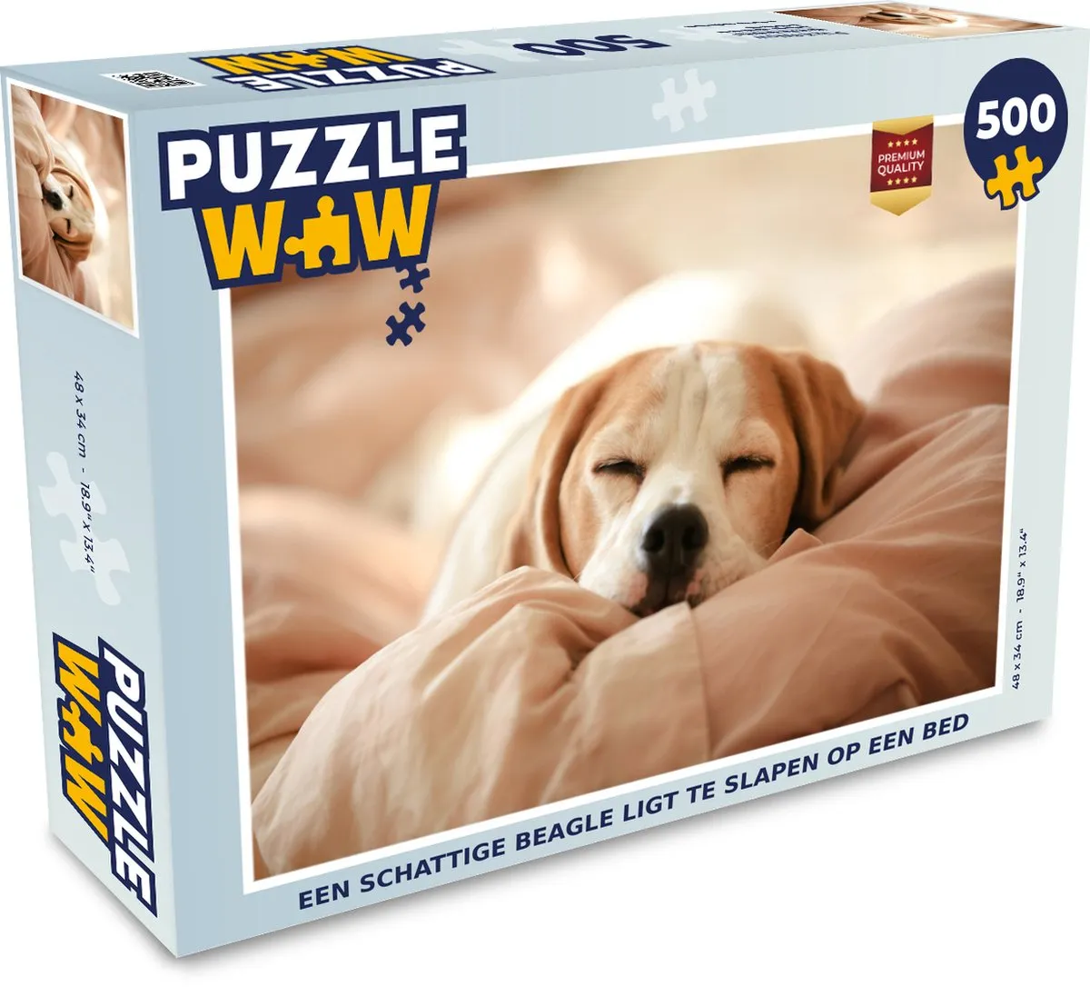 PuzzleWow Legpuzzel Beagle 500 Stuks