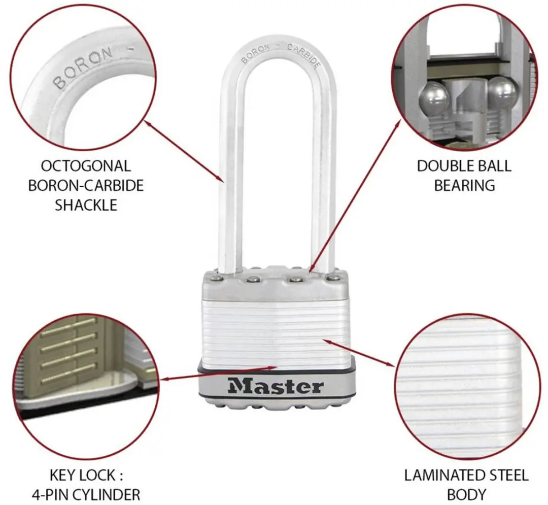 Master Lock 79961 Hangslot - Zilver - afbeelding 2 van 3