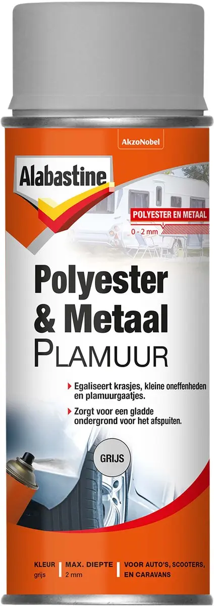 Alabastine Plamuur Spuitbus Grijs 400ml