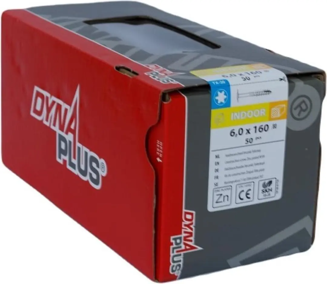 Dynaplus Torx 30 Tellerkop Schroeven 6x160mm - 50 Stuks - Grijs - afbeelding 6 van 6