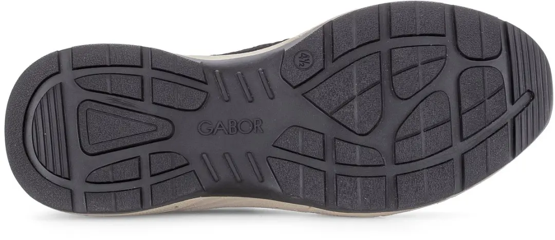 Gabor 6006 Dames Sneakers - Zwart/Brown - Maat 40